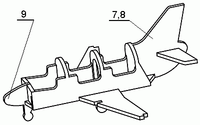 Zusammenbau des Flugzeuges, 4. Schritt